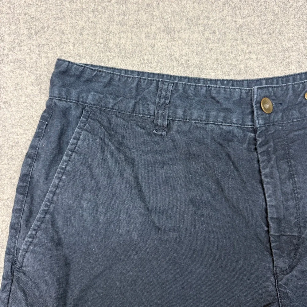 Rag & Bone Chino Shorts 33 Navy Blue Flat Front Cotton Casual Summer Men 1782
